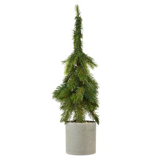 Artikel Kunstkerstboom in een groene pot 55cm