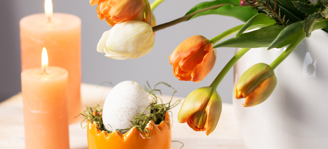 Lente tafeldecoratie