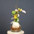Floristik24 Struisvogel ei natuur geblazen lege decoratie
