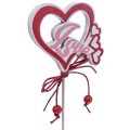 Floristik24 Bloemsteker decoratiesteker &quot;Love&quot; Valentijnsdag 25,5cm 16st