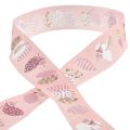 Floristik24 Cadeaulint Pasen sierlint Paaseieren roze 40mm 20m
