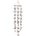 Floristik24 Windgong decoratie vlinders raamdecoratie hout Ø15cm 55cm
