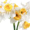 Floristik24 Kunstnarcissen Witte Zijden Bloemen Narcissen 40cm 3st