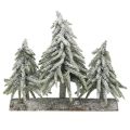 Floristik24 Mini kerstboom trio op stam kerstversiering 28cm