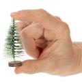 Kunstmatige mini-kerstboompjes als tafeldecoratie voor Kerstmis, bedekt met sneeuw, 6 cm, 12 stuks | Floristik24.nl