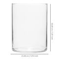 Floristik24 Glazen vaas hoge glazen cilinder bloemenvaas glas Ø15cm H20cm