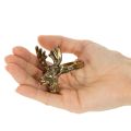 Metalen servetring met hertenkop in goudkleur, 6 cm, 4 stuks | Floristik24.nl