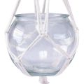 Floristik24 Macramé hangmand glazen siervaas rond Ø13,5cm