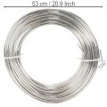 Aluminiumdraad, zilverkleurig, 3 mm, knutseldraad voor creatieve projecten, 1 kg | Floristik24.nl