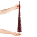 Decoratieve kerstboom, slanke boomfiguur op een houten voet, 60 cm | Floristik24.nl