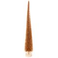 Floristik24 Kunstmatige kerstboomversiering, slank, met houten voet, 40 cm, 3 stuks