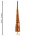 Kunstmatige kerstboomversiering, slank, met houten voet, 40 cm, 3 stuks | Floristik24.nl