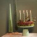 Kunstkerstboom, decoratieve boom op een houten voet, 60 cm | Floristik24.nl
