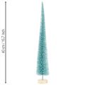 Kunstkerstboom, smal, met houten voet, 40 cm | Floristik24.nl