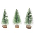 Floristik24 Kunstmatige mini-kerstboompjes als tafeldecoratie voor Kerstmis, bedekt met sneeuw, 6 cm, 12 stuks