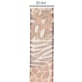 Decoratief lint met dierenprint, luipaardpatroon, cadeaulint, 25 mm breed, 20 m lang | Floristik24.nl