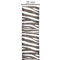 Cadeaulint met zebraprint, 25 mm breed, 20 m lang | Floristik24.nl