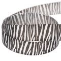 Cadeaulint met zebraprint, 25 mm breed, 20 m lang | Floristik24.nl