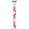 Decoratief lint met teckelmotief, cadeaulint, 15 mm breed, 18 m lang | Floristik24.nl