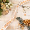 Cadeaulint met peperkoekfiguurtjes. Feestelijk lint voor kerstcadeaus. 25 mm x 18 m. | Floristik24.nl