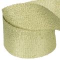 Decoratief lint met glitter, breed lint voor het inpakken van cadeaus, 55 mm breed, 15 m lang | Floristik24.nl