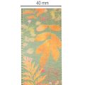 Decoratief lint met bladmotief, herfstdecoratie, 40 mm x 15 m | Floristik24.nl