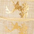 Decoratief lint met hertenmotief, kerstlint, 15 mm x 15 m | Floristik24.nl