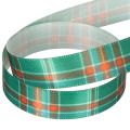 Geruit cadeaulint voor kerstcadeaus, 15 mm x 20 m | Floristik24.nl
