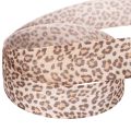 Cadeaulint met luipaardprint, 25 mm breed, 18 m lang | Floristik24.nl