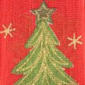 Kerstboom van cadeaulint met sterren, 40 mm, 15 m | Floristik24.nl