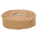 Decoratief katoenen lint, rustieke stijl, met franjes, 40 mm, 30 m | Floristik24.nl