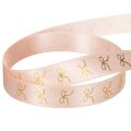 Cadeaulint met gouden strikjes 15 mm 18 m | Floristik24.nl