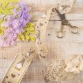 Decoratief lint met kabouters en hartjes voor cadeaus en knutselwerkjes, 40 mm x 15 m | Floristik24.nl