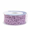 Floristik24 Decoratielint mesh lint lavendel 40mm 10m
