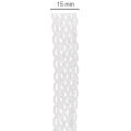 Katoenen kantlint, fijn decoratief lint voor knutselprojecten, 15 mm breed, 10 m lang | Floristik24.nl