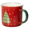 Kerstmok met kerstboommotief, 9 cm | Floristik24.nl