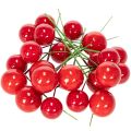 Kunstmatige mini-kerstballen in de vorm van rode bessen voor bloemversiering, 2 cm, 48 stuks | Floristik24.nl
