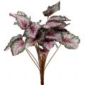 Floristik24 Kunstmatige begonia bush groen, violet 34cm
