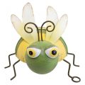 Floristik24 Tuinfiguur bij, decoratief figuur metaal insect H9.5cm groen geel