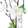 Floristik24 Bloemenslinger kunstbloemenslinger witte bloemen 160cm