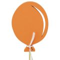 Floristik24 Bloemplugboeket decoratie taarttopper ballon oranje 28cm 8st
