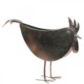 Bloempot Kip Metaal Vogel Metallic Rosé 51×16×37cm