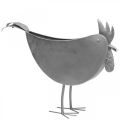 Bloempot kip metaal vogel zink metaal decoratie 51×16×37cm