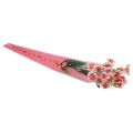 Floristik24 Bloemenzakje met hartjes roze Voor een roos 50cm 50st
