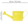Kleurrijke decoratieve gieter, Ø11cm, H9,5cm, voor het beplanten van planten, lentetafeldecoratie, metaal, set van 8 | Floristik24.nl