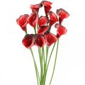 Floristik24 Calla rood bordeaux kunstbloemen in bos 57cm 12st