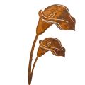 Floristik24 Tuinstekers met Calla-bloemmotief voor graven en bloemstukken, 25 cm, 6 stuks