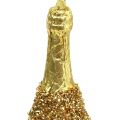 Floristik24 Champagnefles om licht goud op te hangen 13,5 cm