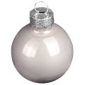 Kerstboomballen van glas groen parelmoer grijs Ø5cm 24 st | Floristik24.nl