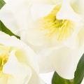 Kunstmatige kerstroos, potplant, tafeldecoratie, 34 cm | Floristik24.nl